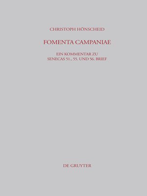 cover image of FOMENTA CAMPANIAE